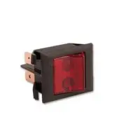 87F2637 Eaton 2500R11E Switch, Rocker, Dpst, 15A, 250V, Red