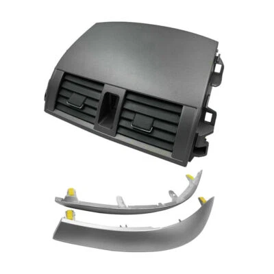 Car Center Dash A/C Outlet Air Vent Panel + Trim Strip For Toyota Corolla 09-13 (for: Toyota)