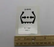 82586 / 82586GT OEM Genie DECAL LABEL TIRE PRESS S40/45