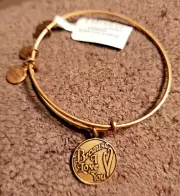 Alex and Ani Because I Love You Gold Charm Bracelet NWT