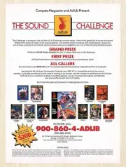 1990 Ad Lib The Sound Challenge Sweepstakes Original Advertisement v2