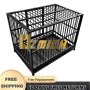 Heavy-Duty Pet Dog Cage Wire Metal Crate Kennel Portable Puppy Cat Rabbit House