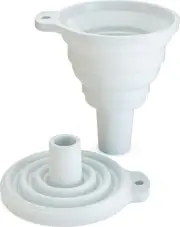Home EC Kitchen Funnel, 2 Pack Collapsible Funnels for Filling Bottles, Silicone