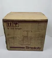 VINTAGE Simplicity SL 350 Serger Sewing Machine Specialty RARE NEW IN BOX!