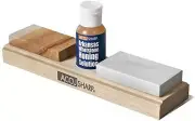 NEW ACCUSHARP ACCU 023C COMBO ARKANSAS STONE KNIFE SHARPENER KIT & HONING OIL