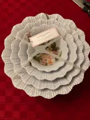 Cupcakes And Cashmere At Home Melamine Floral Nesting Serving Bowls Set of 4 New
