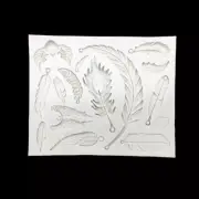 Silicone Assorted Feather Fondant Chocolate Sugarcraft Mould Mold DIY Clay Resin