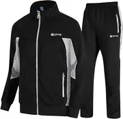TBMPOY Men's Tracksuit Athletic Sports Casual Full Zip Sweatsuit