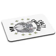 Crazy Chinchilla Man Stars PC Computer Mouse Mat Pad - Funny Animal