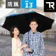 【TDN】公爵冷酷傘 超大傘面黑膠自動直立傘 超撥水防雷擊晴雨傘A7594