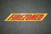 Golden Fleece "Firezoned" self-adhesive vinyl sticker for petrol bowser