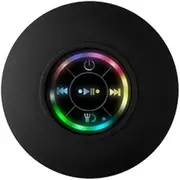 Lrocaoai 1Set Mini Bluetooth Speaker Bathroom Audio Wireless Shower Speakers RGB Light Bluetooth Suction Cup Speaker Portable, Black, 500344946A1