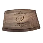 Done Better Cutting Board S Sturges Engraved Wooden Cutting Board Walnut Brown
