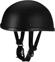 Motorcycle Helmet Moto Cross Scooter Helmet Vintage Scooter Helmets for Women and Men, Urban Pilot Helm Semi-Open Helmet with Anti-Scratch Visor,DOT/ECEApproved B,XL=61-62cm