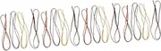 Operitacx 4sets Elastic String Bracelet Making Beaded Bracelet String DIY Leather Strip Jewelry Leather Rope 4pcs*4