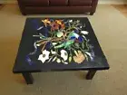 inlay kitchen table, Black marble inlay table top, dining & dining table Gifts