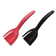 2pcs Flexible Flippers Eggs Pancake Flippers Tongs Kitchen Cooking Tool