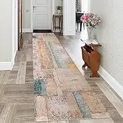 Indoor Rug 60-120cm, Long Carpet Runner Door Mat Heavy Duty Runner Rugs, Narrow Carpet Runner Mat Dirt Trapper, Washable Runner Rugs Carpet for Hallway Kitchen Living Room(80x200cm)