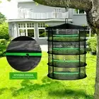Large Herb Drying Rack Net 4 Layer Herb Dryer Mesh Hanging Dryer Racks Zipper