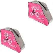 [HANABASS] 2pcs Skate Shoes Storage Bag Lightweight Washable Oxford Cloth Ideal for Inline Roller Hockey Ice Skates Handle Shoulder Straps