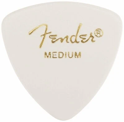 Fender 346 Classic Celluloid Guitar Picks - WHITE - MEDIUM - 12-Pack (1 Dozen)