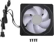 CPU Cooler, 120mm 3 Pin PWM Fan, 800-1800 RPM Adjustable Speed, ARGB CPU Air Cooler, CPU Cooling Fan, CPU Fan, Computer Cooler Fan for Computer Case (Forward Blades)