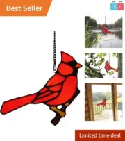 Elegant Red Cardinal Window Hanging - Heartfelt Gift for Memorial or Sympathy