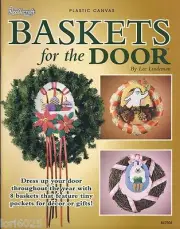 **BASKETS FOR THE DOOR - 8 DESIGNS**PLASTIC CANVAS LEAFLET**
