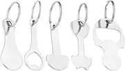 [SAFIGLE] 5pcs Metal Trolley Tokens with Portable Key Rings Durable Shopping Cart Coin Keychain for Supermarkets Practical Key Decoration and Everyday Use