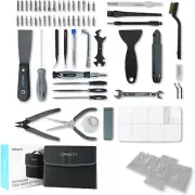 Creality Upgraded 3D Printer Tool Wrap Kit Pro, 74Pcs Includes Deburring Tool, N