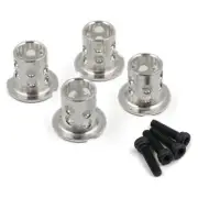 Yeah Racing YA-0530SV Aluminum Adjustable Body Mounts 4pcs Silver