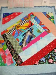 Doll Bed Quilt and Pillow New Handmade Patchwork 14"x16" Pieced Quilted Item #18