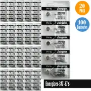 Energizer 377 Call Watch Batteries SR626SW New Sealed Box of 100 Batteries