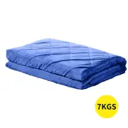 DreamZ 7KG Anti Anxiety Weighted Blanket Gravity Blankets Royal Blue Colour