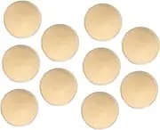 Angoily 10pcs Blank Engraving Coins for DIY Crafts Smooth Surface Challenge Coins for Jewelry Making for Birthdays and Collectible Projects