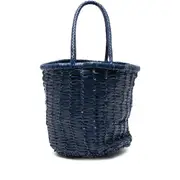 [Dragon Diffusion] Dragon Diffusion Woven Leather Bucket Bag ONE SIZE BLUE