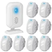 Wireless PIR Motion Sensor Alarm Driveway Alert 918ft Entry Doorbell w/ 8 Sensor