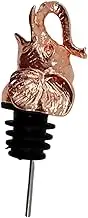 ZUNOXAZ Elephant Head Shaped Wine Pourer Stopper Unique Rose Gold Wine Bottle Cap for Home Parties and Lightweight Beverage Bottle Stopper Creative Design for Effortless