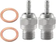 xioaue 2 Pcs Glow Plugs Hot Spark Engine Parts Accessories for Nitro Truck Replace OS RC Car 70117, N3