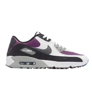 Nike 高爾夫球鞋 Air Max 90 Golf NRG 黑 紫 白 休閒鞋 男鞋 【ACS】 DQ4128-155