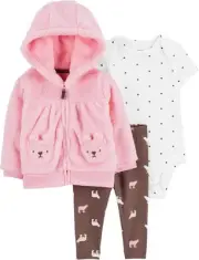 Carter's 3 Piece Polar Bear Outfit Size 18 months