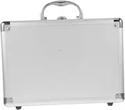 [TEHAUX] Aluminum Alloy Briefcase Compact Lockable Storage Case for Makeup Tools Travel Durable Briefcase with Handle Lightweight Secure Design for Professionals
