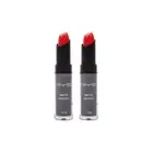 2x BYS 3.5g Matte Lipstick Velvet Cream Lip Colour Makeup Cosmetics Reddy Set Go