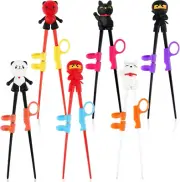 6 Pairs Training Chopsticks for Beginners, Cute Tableware Reusable Learning Chop