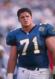 Offensive lineman Tony Boselli Jacksonville Jaguars during a 17- 1995 Old Photo