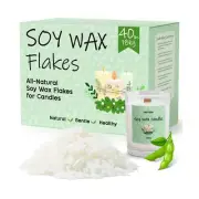 UNOTENA Soy Wax Flakes, Natural Candle Wax, Organic Soy Wax for Candle Making...