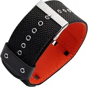 [BANDKIT] Nylon Leather Watch Strap for AW-591MS AW-590 AWG-M100/101 G-300 DW5600 GW-5000 5035 GW-M5610 Wrist Band 16mm18mm