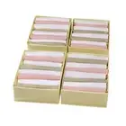 Coorganisers 4 Packs Wardrobe Clothes Organizer, 8 Grids Washable Portable