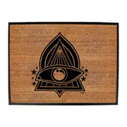Festival Triangle Eye White - Funny Novelty Doormat Man Cave Floor mat