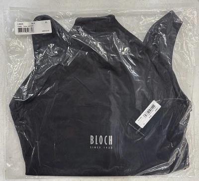 BLOCH L5605 Dance Women's Faire Microlux Tank Leotard Size XL In The Color Black